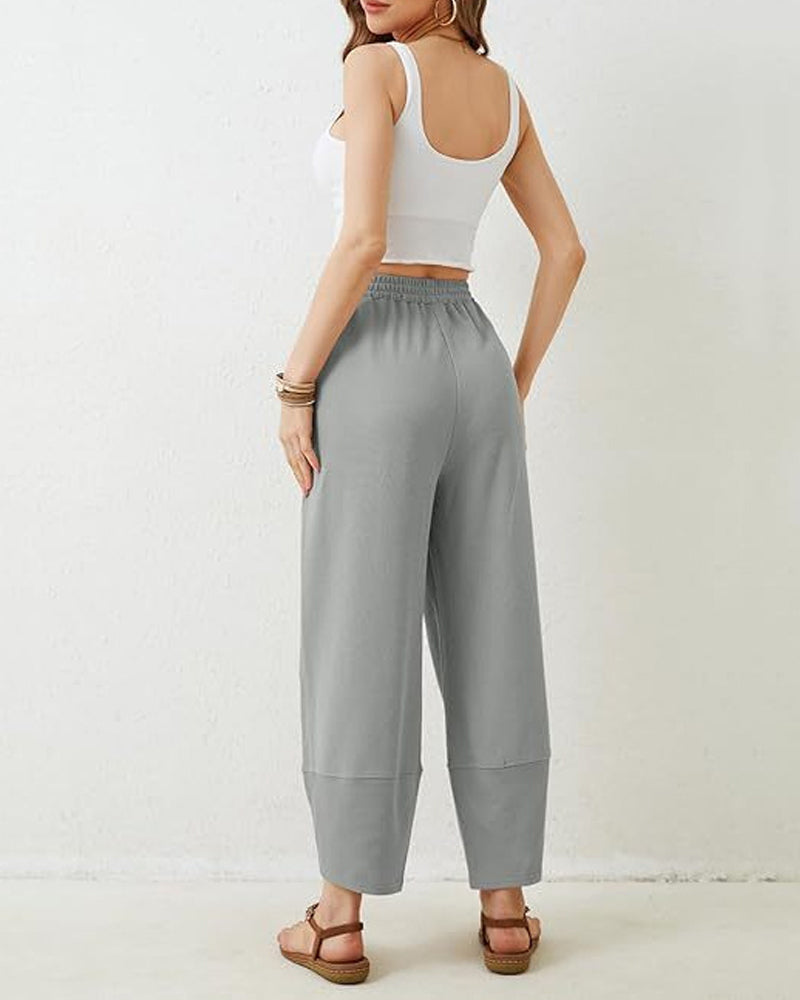 Women’S Harem Barrel Wide Leg Pants