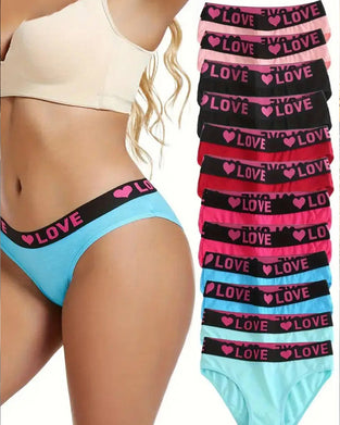 Love Print Low-Rise Briefs