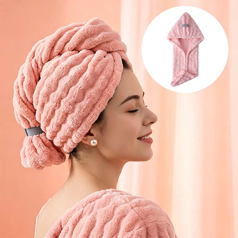 Ultra Absorbent Fast-Drying Hair Turban