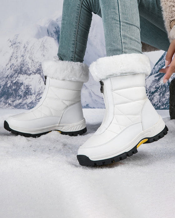 Women’s Non-Slip Warm Zipper Snow Boots