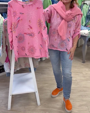 Long-Sleeved Printed T-Shirt