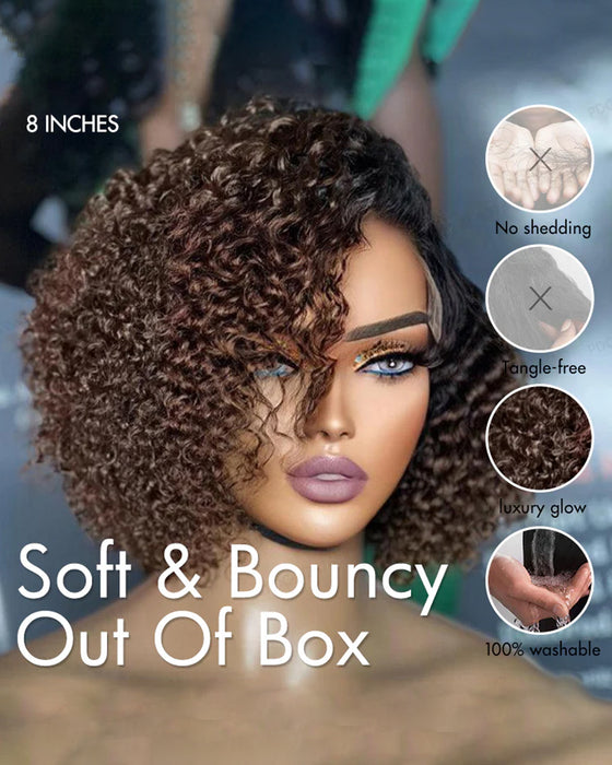 African Curly Wig Headset