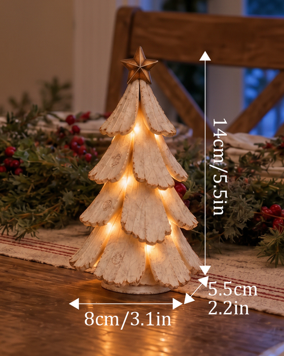 🎄🌙Vintage Lighted Christmas Tree Figurine