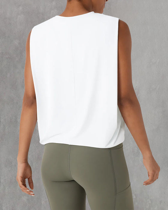 Sleeveless Round Neck Sports Vest