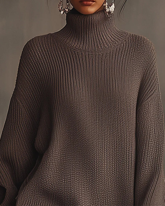 Elegant Sweater & Camisole Dress Set