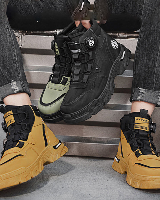 Men's Outdoor Swivel Buckle Work Shoes 🔄👞 – Waterproof 💦, Anti-slip 🚶‍♂️, Comfortable , Breathable 🌬️