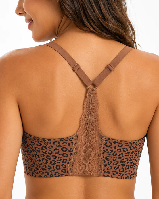Lace Sheer-Back Wireless Bra