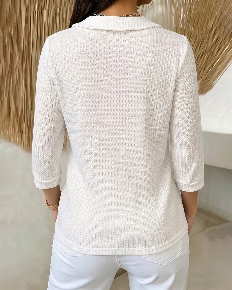 Casual Peter Pan Collar Top