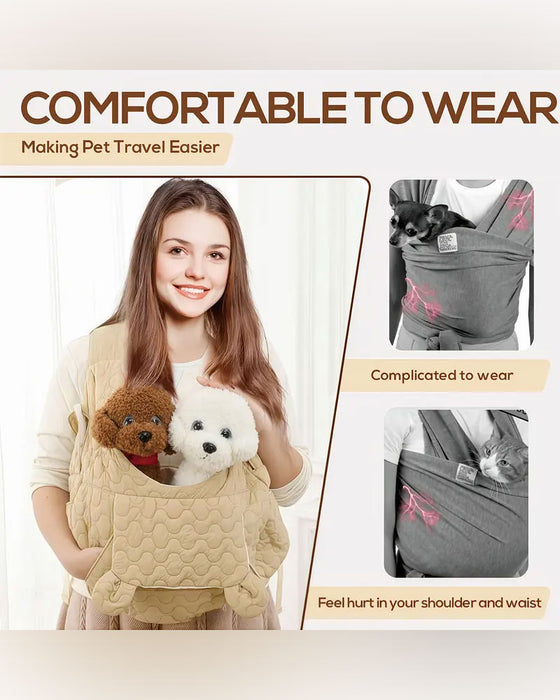 Adjustable Front Facing Pet Backpack Removable Bottom Safety Structure