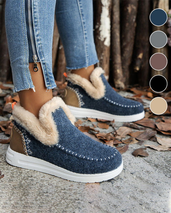 ❄️Women's Winter Non-Slip Faux Fur Warm Ankle Boots