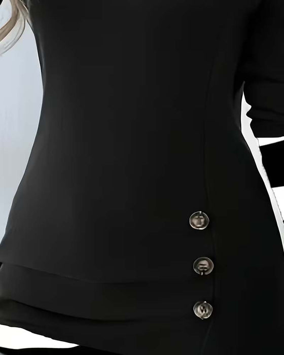 Striped Patchwork Long Sleeve Top