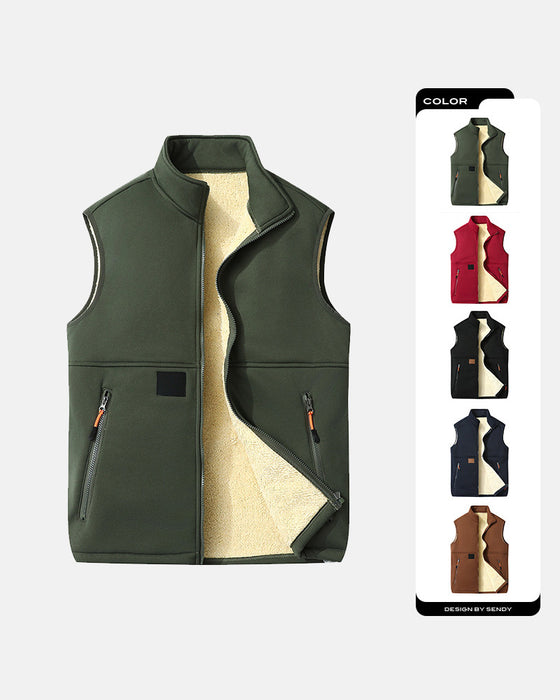 Padded Polar Fleece Open Front Cardigans