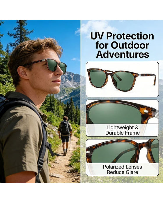 Large-Frame Polarized Sunglasses