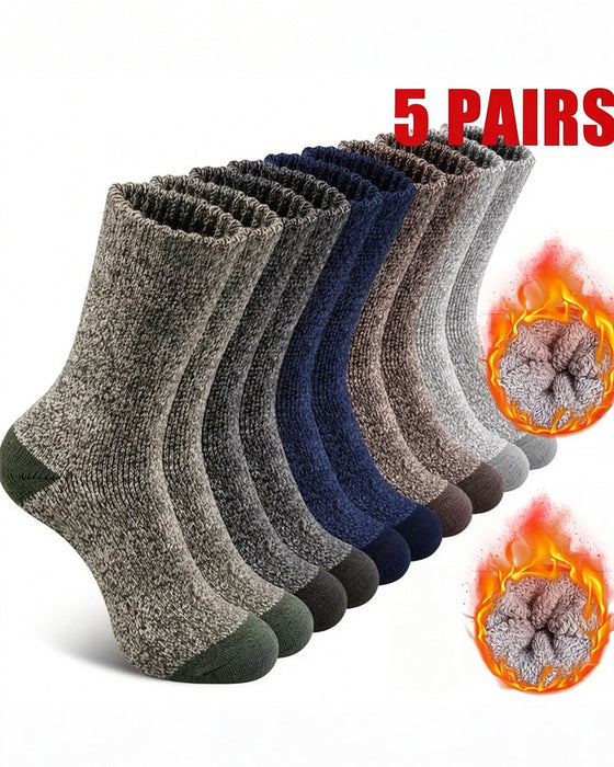 Pairs Thick Warm Winter Socks Soft Knit