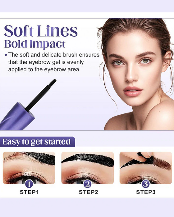 Long-Lasting Hold Waterproof Eyebrow Gel