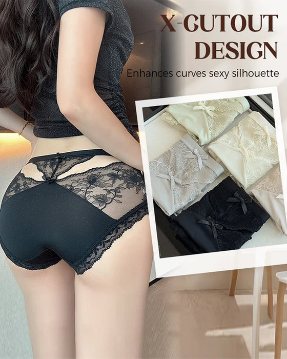 Women's Soft Lace Mid-Rise Panty