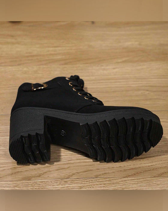 Chunky Platform Ankle Boots