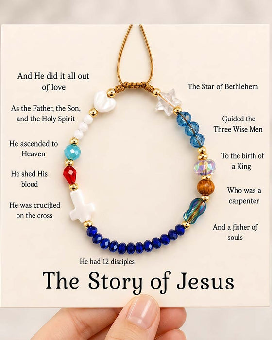 ✝️Handmade Story of Jesus Bracelet❤️Wear the Story. Carry the Faith.
