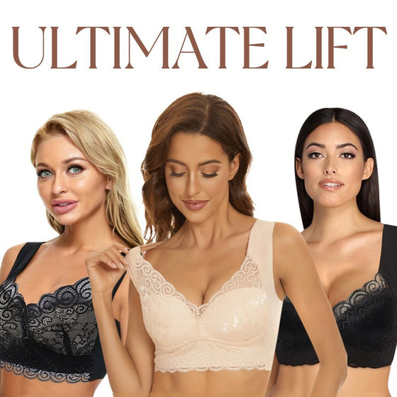Seamless Push Up Wireless Lace Bra