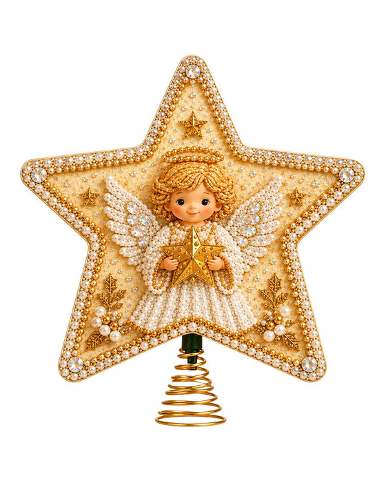 DIY Five-Pointed Star Diamond Painting Christmas Tree Topper