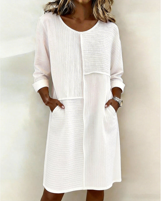 Textured Shift Dress