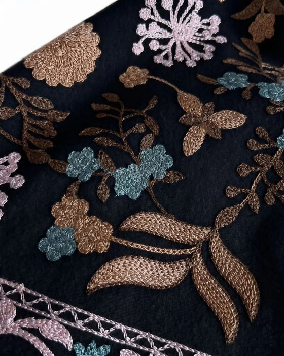 Printed Fringed Long Scarf