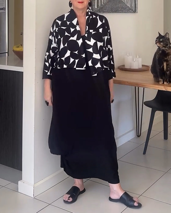 Geometric Print Two-Piece Set