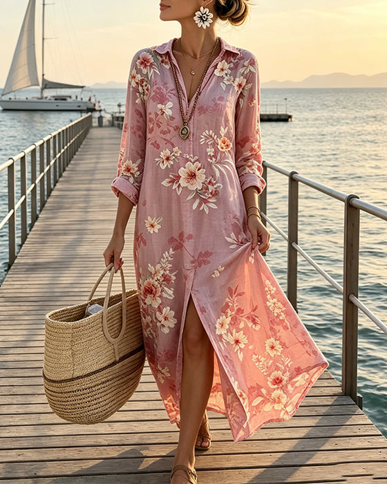 Floral Print Maxi Dress
