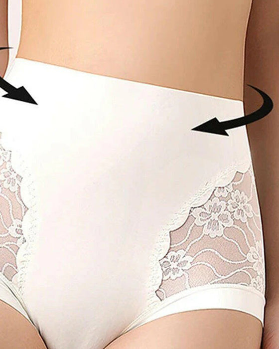 Women’s High-Waist Lace Seamless Stretch Silky Underwear
