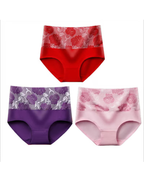 🔥 Women'S High-Waist Tummy Control Panty In Plus Size, Made Of Pure Cotton