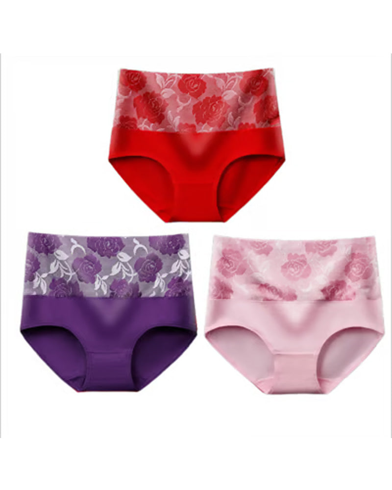 🔥 Women'S High-Waist Tummy Control Panty In Plus Size, Made Of Pure Cotton