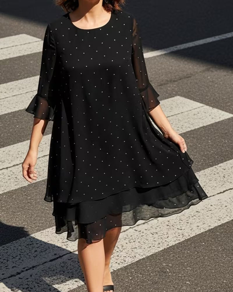 Polka Dot Tiered Dress