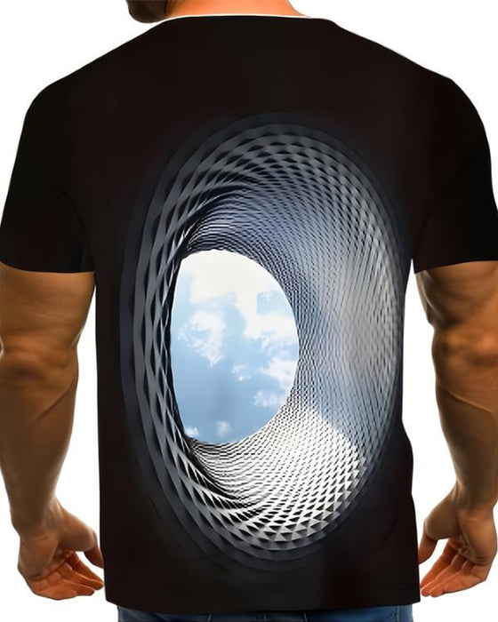 3D Digital Printing Fashion Trend Casual Men's Short-Sleeved T-shirt