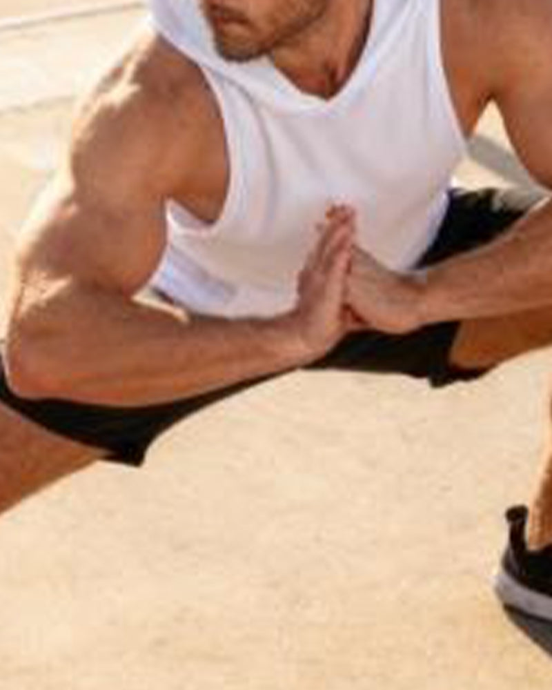 Men's Hooded Pocket Tank Top