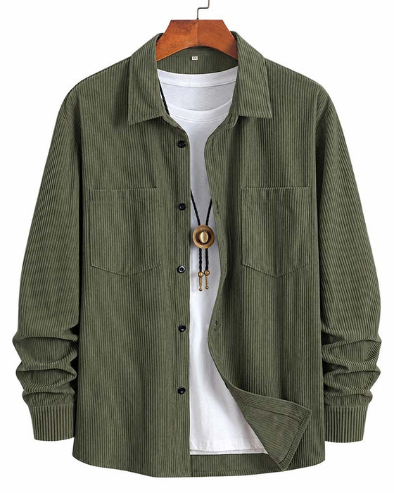 👔Men's Casual Corduroy Shirt Jacket – Classic Texture Meets Everyday Comfort