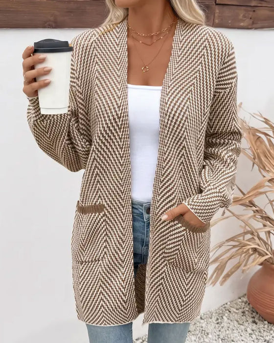 Pockets Long Sweater Cardigan