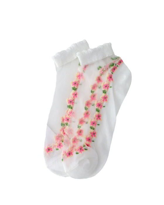 Summer Floral Breathable Socks