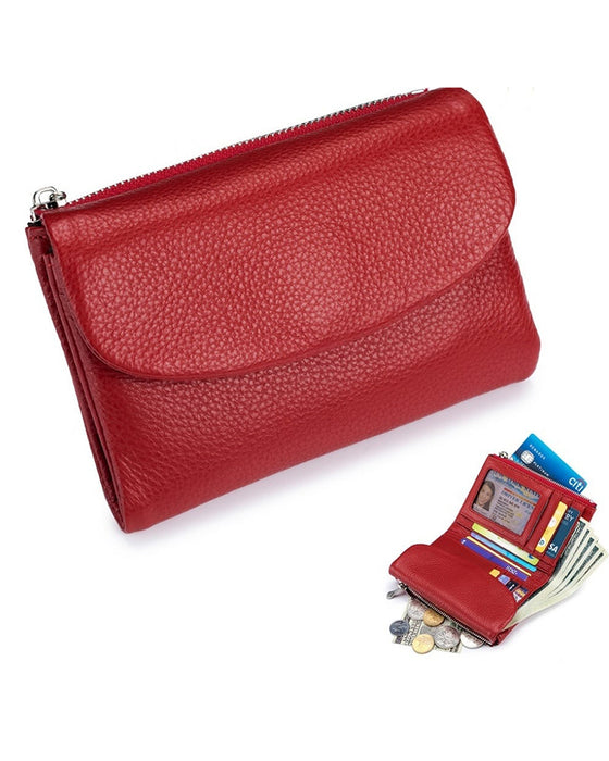 Short Soft Leather Wallet
