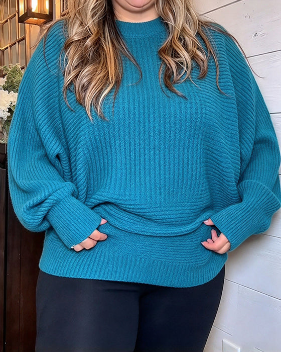 Stylish Batwing Sleeve Pullover