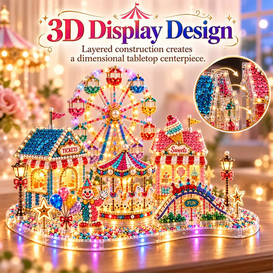 3D LED Christmas Diamond Art DIY Kit