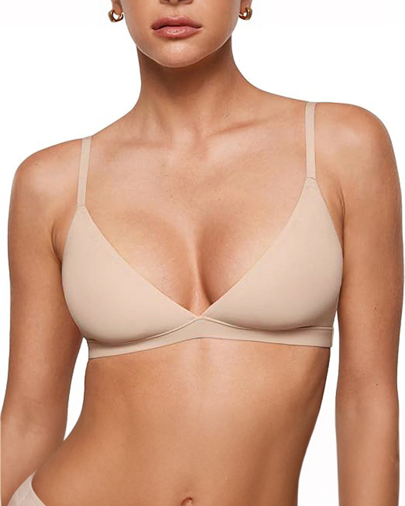 Sexy Wirefree Solid Color Lingerie