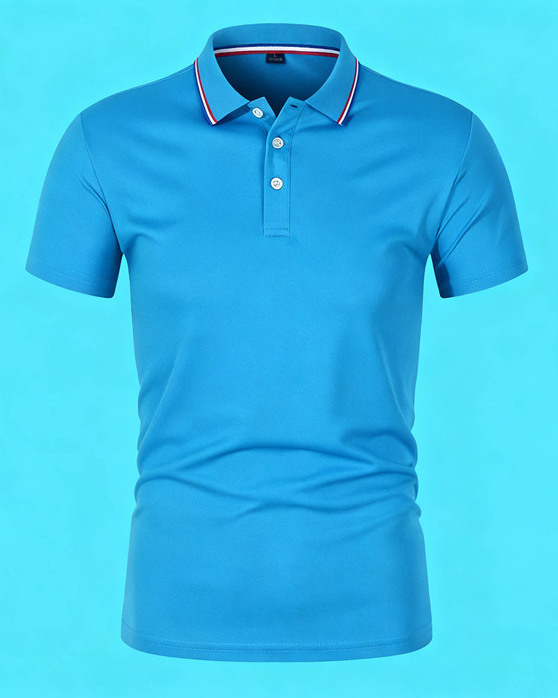 Lapel Breathable Short Sleeve Shirt