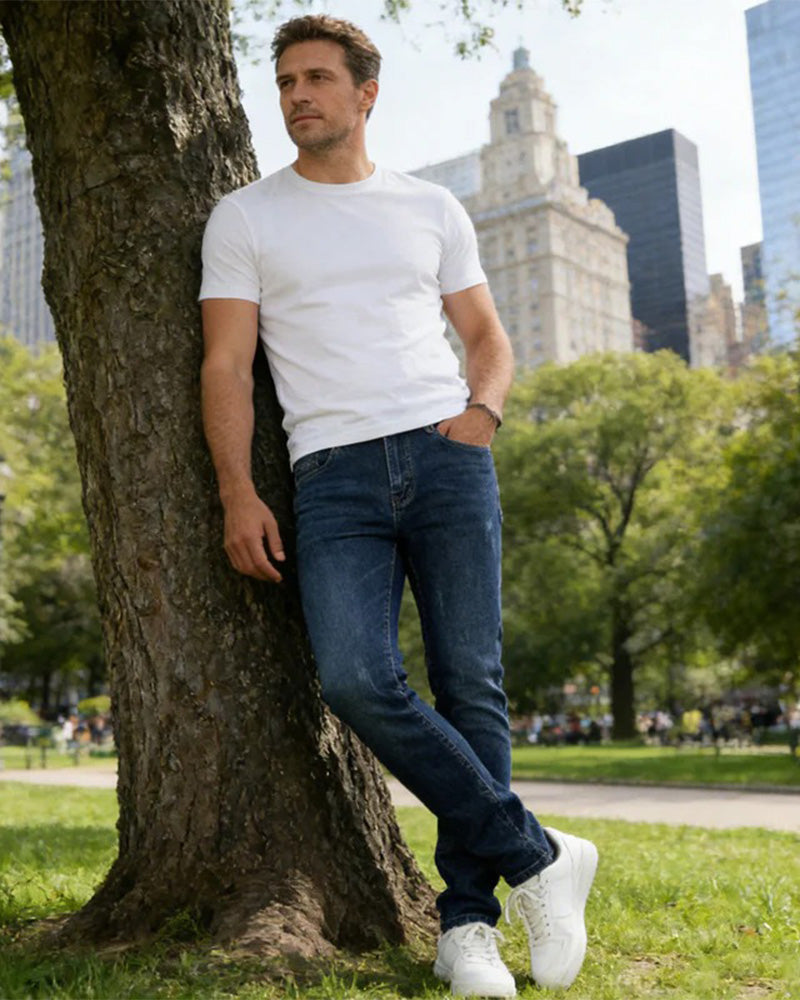 Men’s Casual Solid Jeans