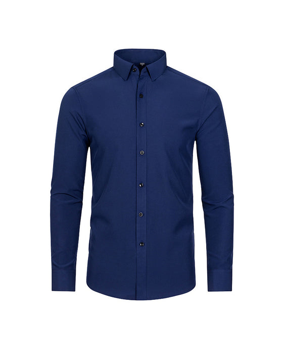 Men's Solid Long Sleeve Shirt