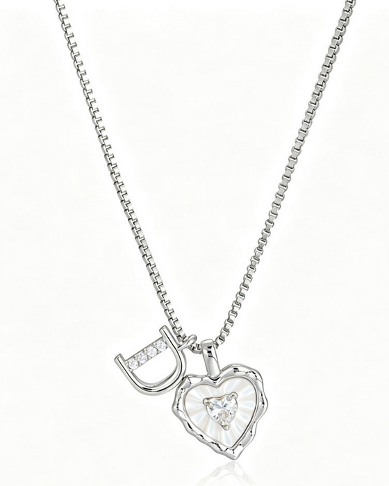 A–Z Micro Pave Letter Pendant Necklace