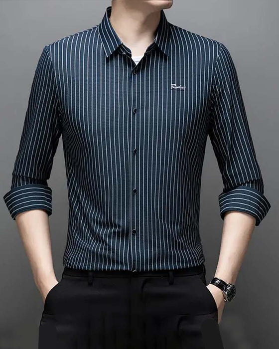 👔Men's Classic Long-Sleeved Striped Shirt