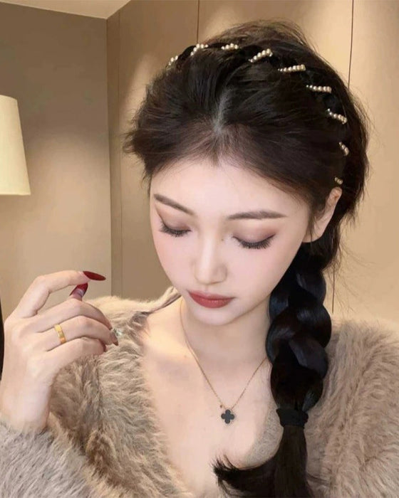 Vintage High Cranium Artificial Pearl Hairband