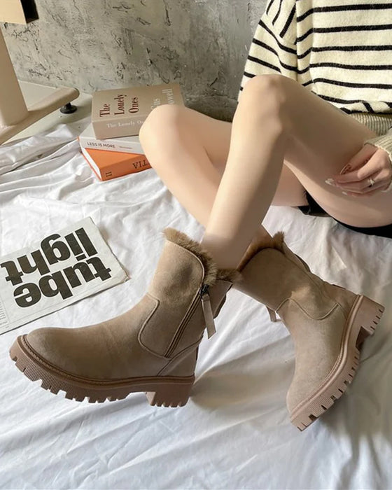 Women's Winter Fleece Snow Boots