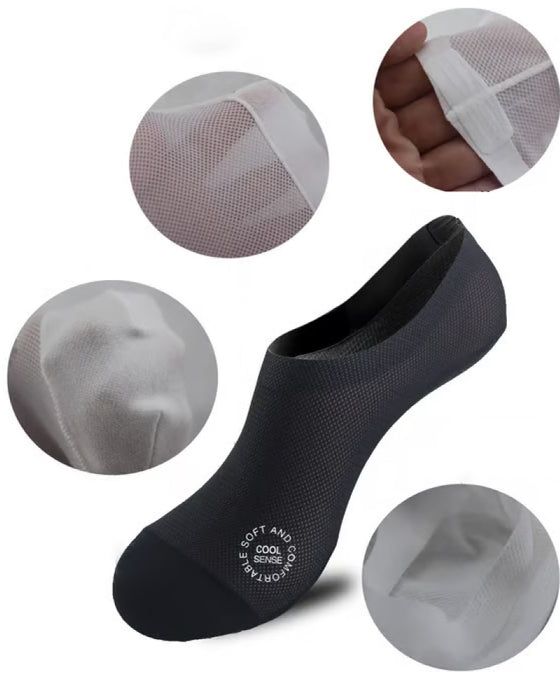Ultra Thin Liner Socks Non Slip ComBed Cotton No Show Socks