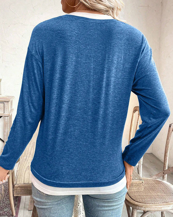 Long Sleeve Crew Neck Top